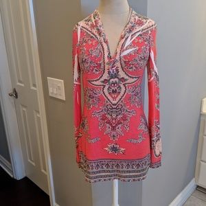 Sweater with tapestry print